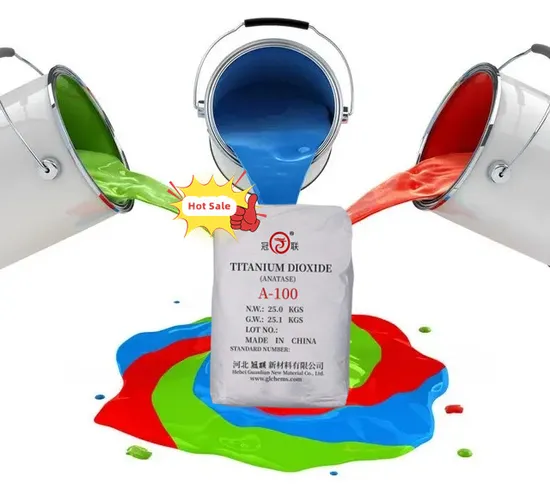 중국 공장 도매 가격 페인트 안료 금홍석 등급 이산화티타늄 TiO2 세라믹 안료